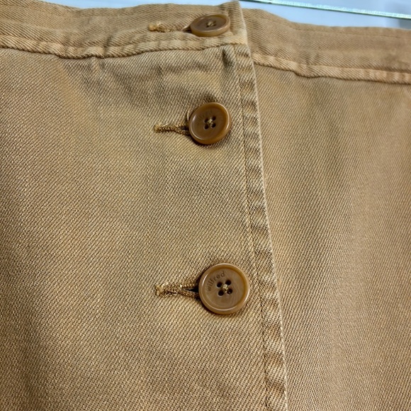 Wilfred Aritzia pocketed cotton/spandex button down midi skirt - Picture 2 of 6